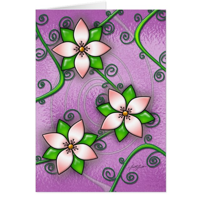 Blossom (Paarse kaart) (Voorkant)