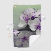 Blossom Paarse lentevloer Golfhanddoek (Insitu)