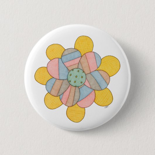 Blossom Pinback Button (Voorkant)