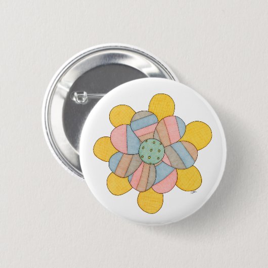 Blossom Pinback Button (Voorkant /achterkant)