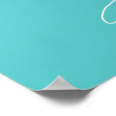 Blossom Pop Aqua Poster (Hoek)