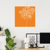Blossom Pop Oranje Poster (Thuiskantoor)