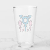 Blossom & Pride Pintglas Glas (Achterkant)