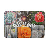 Blossom Quote Cacti Rozen Botanische foto Modern Badmat (Voorkant)