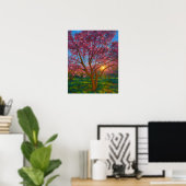 Blossom Radiance – Betoverde Bos Kunst Poster (Thuiskantoor)