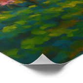 Blossom Radiance – Betoverde Bos Kunst Poster (Hoek)