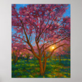Blossom Radiance – Betoverde Bos Kunst Poster (Voorkant)