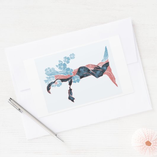 Blossom Rechthoekige Sticker (Envelop)