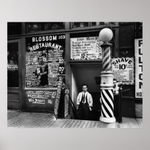 Blossom Restaurant 103 Bowery 1935 Poster