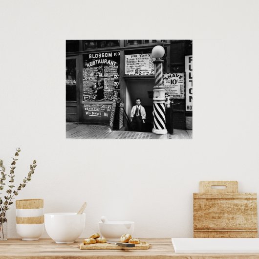 Blossom Restaurant 103 Bowery 1935 Poster (Keuken)