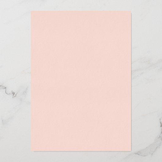 Blossom Roos Goudfolie Bloemenjurk Vrijgezellenfee Folie Uitnodiging (Achterkant)