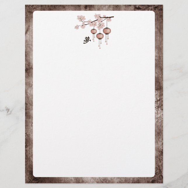 Blossom roze lantaarns "Dream" (Voorkant)