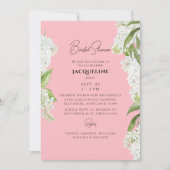 Blossom Roze Witte Hydrangea Bloemen Vrijgezellenf Kaart (Voorkant)