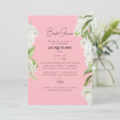 Blossom Roze Witte Hydrangea Bloemen Vrijgezellenf Kaart (Staand voorkant)