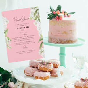 Blossom Roze Witte Hydrangea Bloemen Vrijgezellenf Kaart