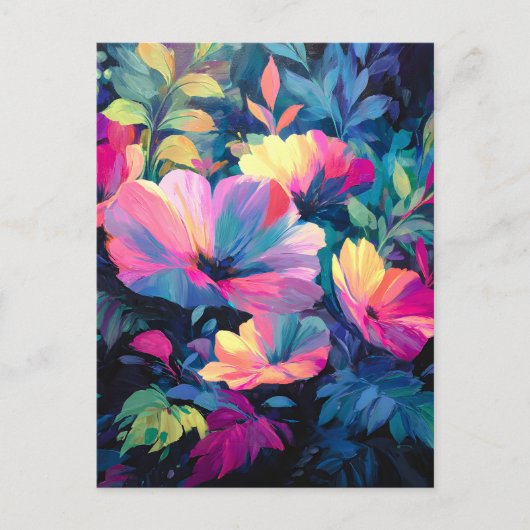 Blossom Rush Spring Floral Garden Aankondigingskaart (Voorkant)