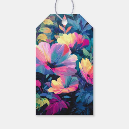 Blossom Rush Spring Floral Garden Cadeaulabel (Voorkant)