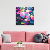 Blossom Rush Spring Floral Garden Canvas Afdruk (Insitu (Woonkamer))