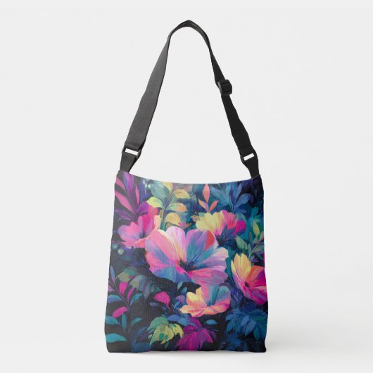 Blossom Rush Spring Floral Garden Crossbody Tas (Voorkant)