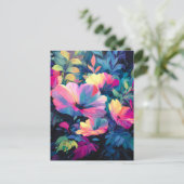 Blossom Rush Spring Floral Garden Feestdagenkaart (Staand voorkant)