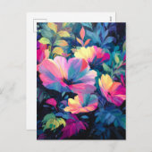 Blossom Rush Spring Floral Garden Feestdagenkaart (Voorkant / Achterkant)