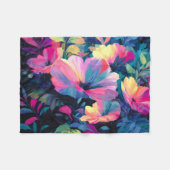 Blossom Rush Spring Floral Garden Fleece Deken (Voorkant (Horizontaal))