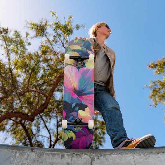 Blossom Rush Spring Floral Garden Persoonlijk Skateboard (Buiten 1)