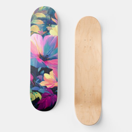 Blossom Rush Spring Floral Garden Persoonlijk Skateboard (Voorkant)