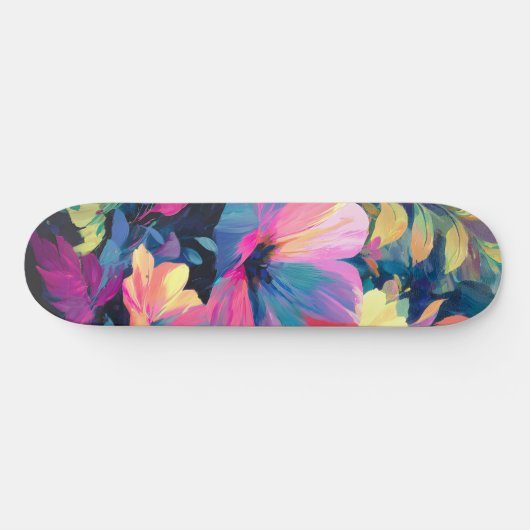 Blossom Rush Spring Floral Garden Persoonlijk Skateboard (Horizontaal)