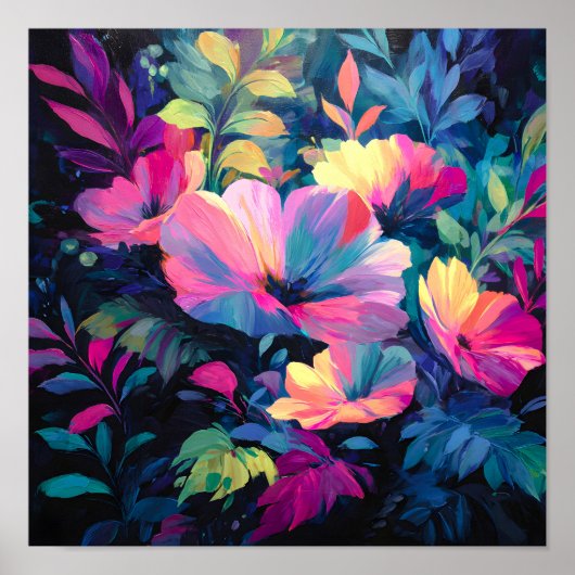 Blossom Rush Spring Floral Garden Poster (Voorkant)