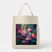 Blossom Rush Spring Floral Garden Tote Bag (Achterkant)