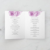 Blossom schemerige paarse bloemenbruiloft waterver programma (Binnen)