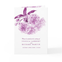 Blossom schemerige paarse bloemenbruiloft waterver