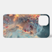 Blossom Seraph – Engel van de Lente Genade iPhone Hoesje (Achterkant horizontaal)