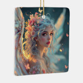 Blossom Seraph – Engel van de Lente Genade Keramisch Ornament (Rechts)