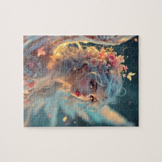 Blossom Seraph – Engel van de Lente Genade Legpuzzel (Horizontaal)