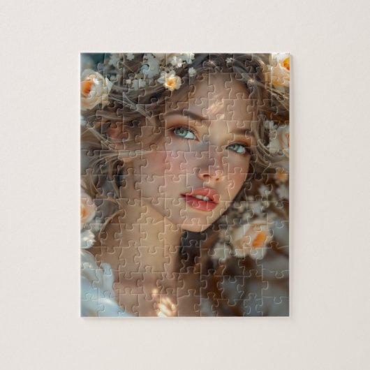 Blossom Seraph – Engel van de Lente Genade Legpuzzel (Verticaal)