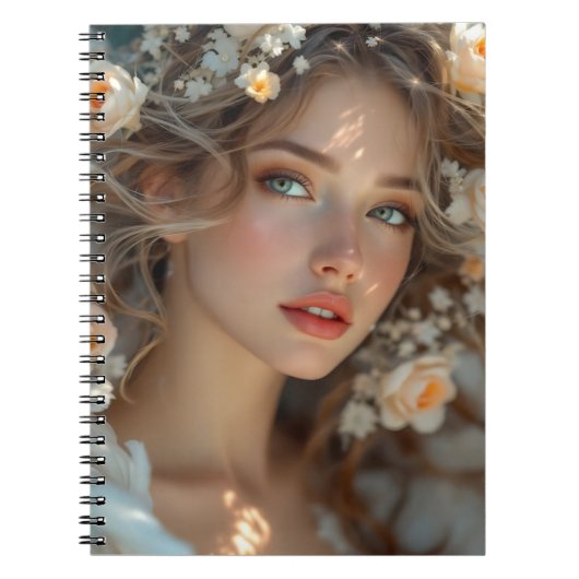 Blossom Seraph – Engel van de Lente Genade Notitieboek (Voorkant)