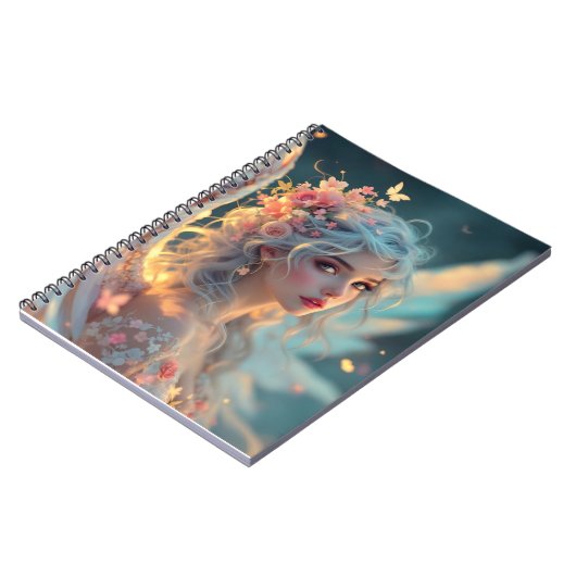 Blossom Seraph – Engel van de Lente Genade Notitieboek (Linkerzijde)