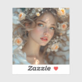 Blossom Seraph – Engel van de Lente Genade Sticker (Vel)