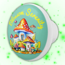 Blossom Serenity Cottagecore Mushroomcore | Keramische Knop