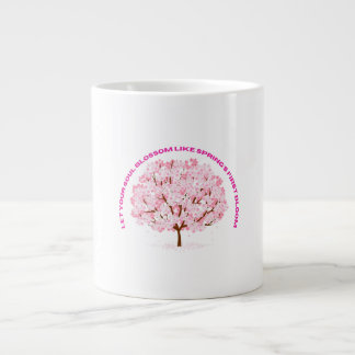 Blossom Serenity Roze Bloemboom Art Grote Koffiekop