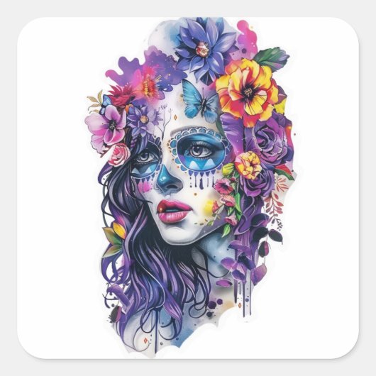 Blossom Soul Medley Vierkante Sticker (Voorkant)