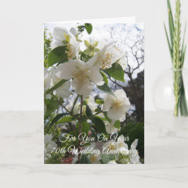 Blossom Speciaal 70th Wedding Jubileum Kaart