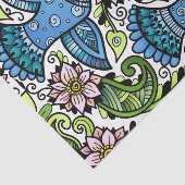 Blossom Spring_Chirping Birds and Flowers_Gift Tissuepapier (Detail)