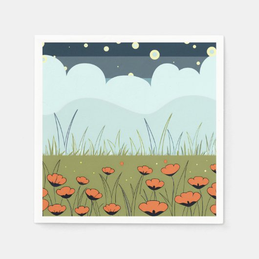 Blossom Starry Night Servet (Voorkant)