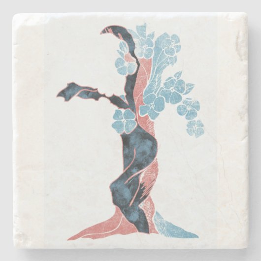 Blossom Stenen Onderzetter (Voorkant)