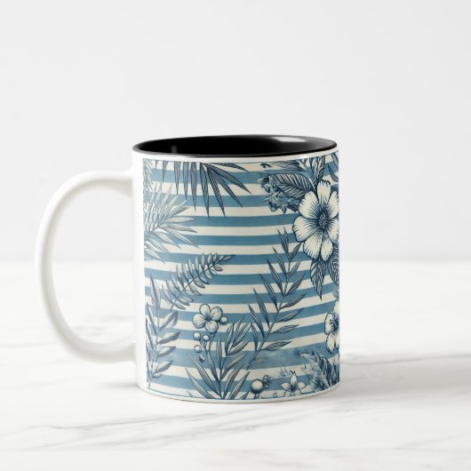 Blossom Stripes Ontwerp Koffie Mok (Links)