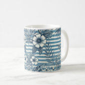 Blossom Stripes Ontwerp Koffie Mok (Voorkant rechts)