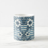 Blossom Stripes Ontwerp Koffie Mok (Center)